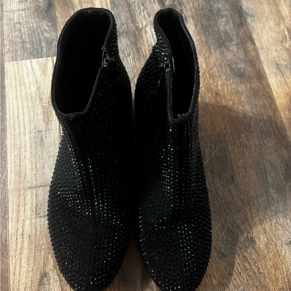Black Sparkle Booties